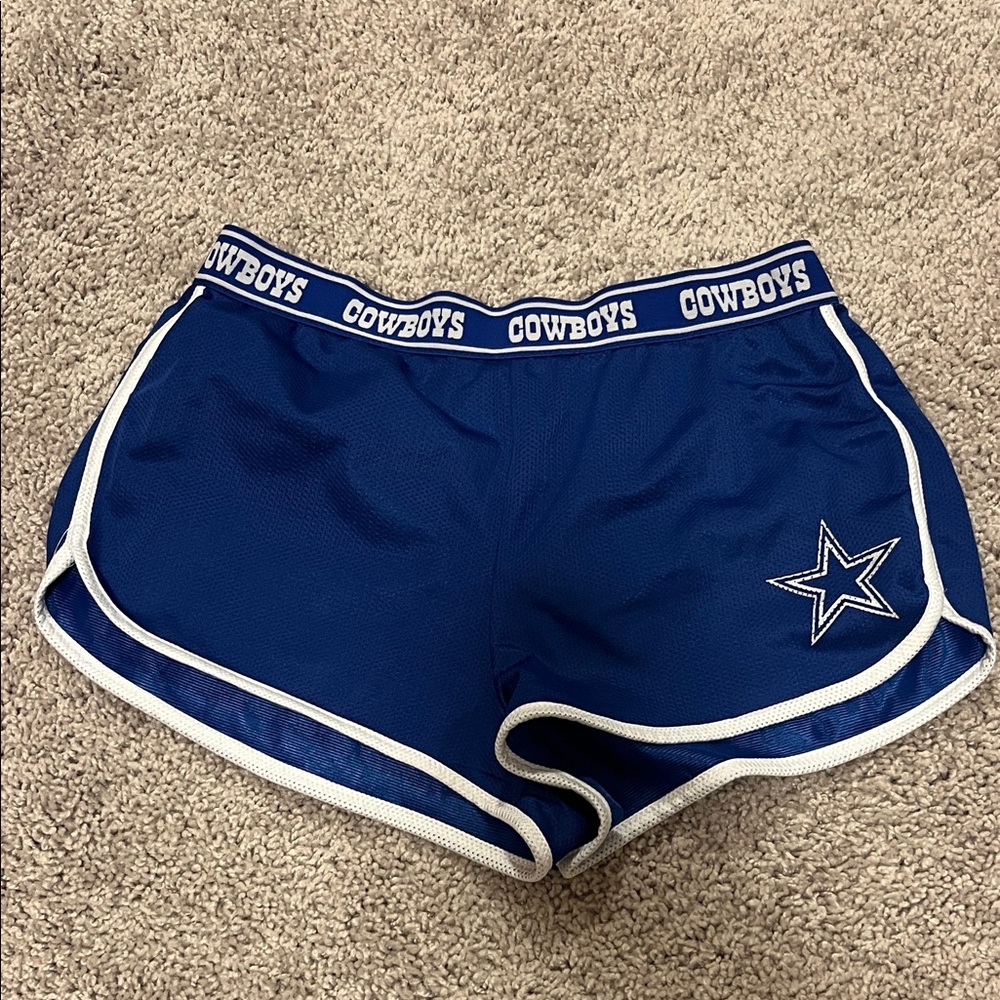 Cowboys Women's Blue Athletic Shorts
